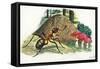 Southern Wood Ant or Horse Ant Formica Rufa-null-Framed Stretched Canvas