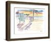 Southernmost Beach Key West Morning Glory-M. Bleichner-Framed Art Print