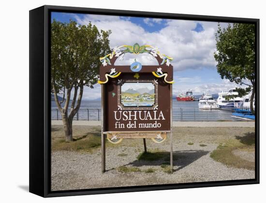 Southernmost City in the World, Ushuaia, Argentina, South America-Robert Harding-Framed Stretched Canvas