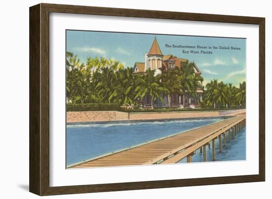 Southernmost House, Key West, Florida-null-Framed Art Print