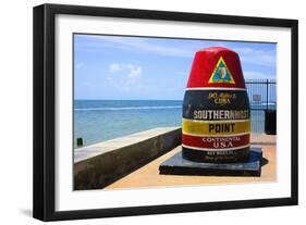 Southernmost Point in Continental USA in Key West,Florida-nito-Framed Photographic Print