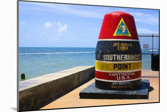 Southernmost Point in Continental USA in Key West,Florida-nito-Mounted Photographic Print