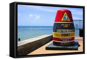 Southernmost Point in Continental USA in Key West,Florida-nito-Framed Stretched Canvas