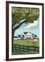 Southfork Ranch - Dallas, Texas-Lantern Press-Framed Art Print