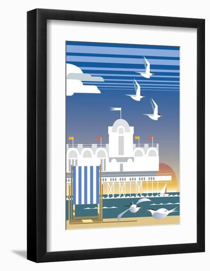 Southsea - Dave Thompson Contemporary Travel Print-Dave Thompson-Framed Art Print