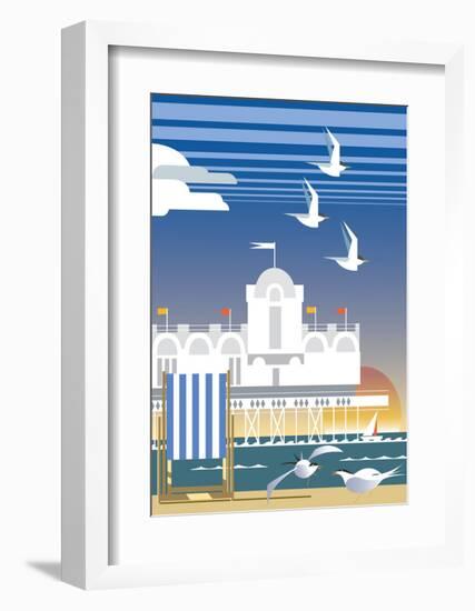 Southsea - Dave Thompson Contemporary Travel Print-Dave Thompson-Framed Art Print