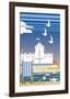 Southsea - Dave Thompson Contemporary Travel Print-Dave Thompson-Framed Giclee Print