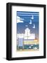 Southsea - Dave Thompson Contemporary Travel Print-Dave Thompson-Framed Giclee Print