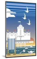 Southsea - Dave Thompson Contemporary Travel Print-Dave Thompson-Mounted Giclee Print