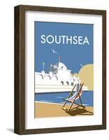 Southsea - Dave Thompson Contemporary Travel Print-Dave Thompson-Framed Art Print