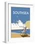 Southsea - Dave Thompson Contemporary Travel Print-Dave Thompson-Framed Art Print