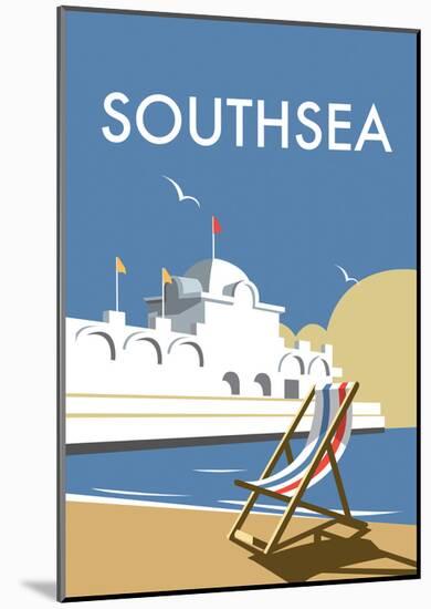 Southsea - Dave Thompson Contemporary Travel Print-Dave Thompson-Mounted Art Print