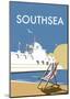 Southsea - Dave Thompson Contemporary Travel Print-Dave Thompson-Mounted Art Print