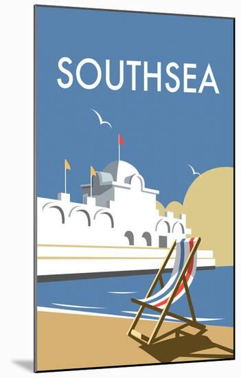 Southsea - Dave Thompson Contemporary Travel Print-Dave Thompson-Mounted Giclee Print