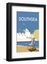 Southsea - Dave Thompson Contemporary Travel Print-Dave Thompson-Framed Giclee Print