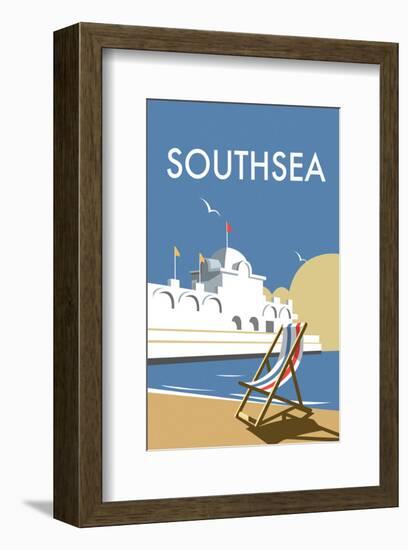 Southsea - Dave Thompson Contemporary Travel Print-Dave Thompson-Framed Giclee Print