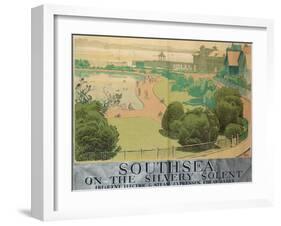 'Southsea on the Silvery Solent', Poster Advertising Southern Railways, 1959-Gregory Brown-Framed Giclee Print