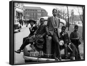 Southside Boys, Chicago, 1941-Russell Lee-Framed Photo