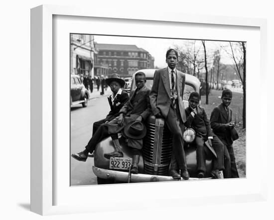 Southside Boys, Chicago, 1941-Russell Lee-Framed Photo