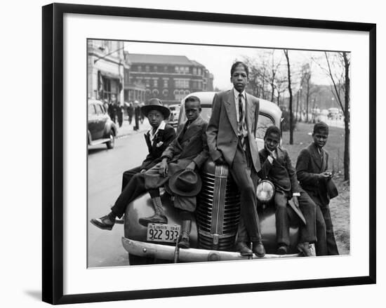 Southside Boys, Chicago, c.1941-Russell Lee-Framed Photographic Print