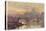 Southwark Bridege with Boats-Herbert Marshall-Stretched Canvas