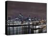 Southwark Bridge, City of London, the Thames, Night Photography, London, England, Uk-Axel Schmies-Stretched Canvas