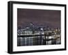 Southwark Bridge, City of London, the Thames, Night Photography, London, England, Uk-Axel Schmies-Framed Photographic Print