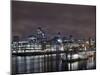 Southwark Bridge, City of London, the Thames, Night Photography, London, England, Uk-Axel Schmies-Mounted Photographic Print