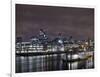 Southwark Bridge, City of London, the Thames, Night Photography, London, England, Uk-Axel Schmies-Framed Photographic Print