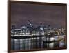 Southwark Bridge, City of London, the Thames, Night Photography, London, England, Uk-Axel Schmies-Framed Photographic Print