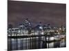 Southwark Bridge, City of London, the Thames, Night Photography, London, England, Uk-Axel Schmies-Mounted Photographic Print