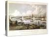 Southwark Bridge from Bank Side, London, 1817-Thomas Hosmer Shepherd-Stretched Canvas