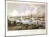 Southwark Bridge from Bank Side, London, 1817-Thomas Hosmer Shepherd-Mounted Giclee Print