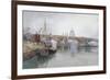 Southwark Bridge in Course of Demolition, 1915-Richard Henry Wright-Framed Giclee Print