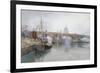 Southwark Bridge in Course of Demolition, 1915-Richard Henry Wright-Framed Giclee Print