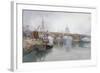 Southwark Bridge in Course of Demolition, 1915-Richard Henry Wright-Framed Giclee Print