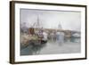 Southwark Bridge in Course of Demolition, 1915-Richard Henry Wright-Framed Giclee Print