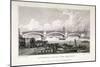 Southwark Bridge, London, 1827-W Wallis-Mounted Giclee Print