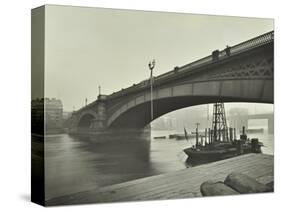 Southwark Bridge under Repair, London, 1913-null-Stretched Canvas