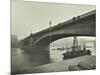 Southwark Bridge under Repair, London, 1913-null-Mounted Photographic Print