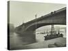 Southwark Bridge under Repair, London, 1913-null-Stretched Canvas