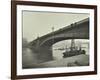 Southwark Bridge under Repair, London, 1913-null-Framed Photographic Print