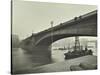 Southwark Bridge under Repair, London, 1913-null-Stretched Canvas