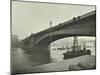 Southwark Bridge under Repair, London, 1913-null-Mounted Premium Photographic Print