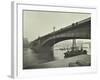 Southwark Bridge under Repair, London, 1913-null-Framed Photographic Print