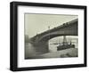 Southwark Bridge under Repair, London, 1913-null-Framed Photographic Print