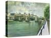 Southwark Bridge-Isabel Hutchison-Stretched Canvas