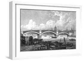 Southwark Bridge-Thomas H Shepherd-Framed Art Print