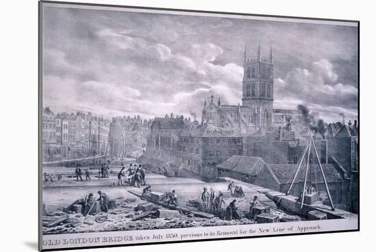 Southwark Cathedral, London, 1830-George Scharf-Mounted Giclee Print