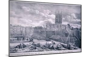 Southwark Cathedral, London, 1830-George Scharf-Mounted Giclee Print